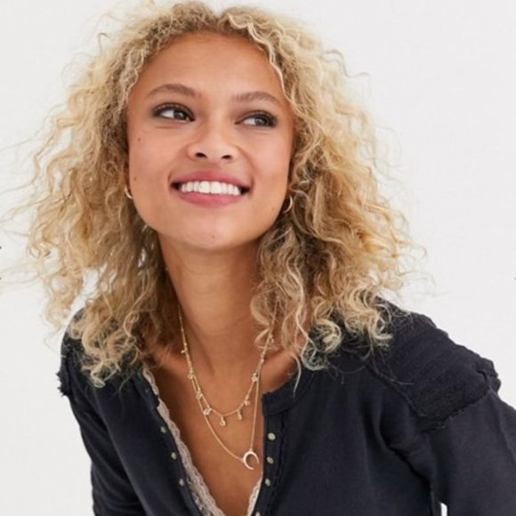 FREE PEOPLE - We The Free Military Mix Henley - Picture 6 of 16